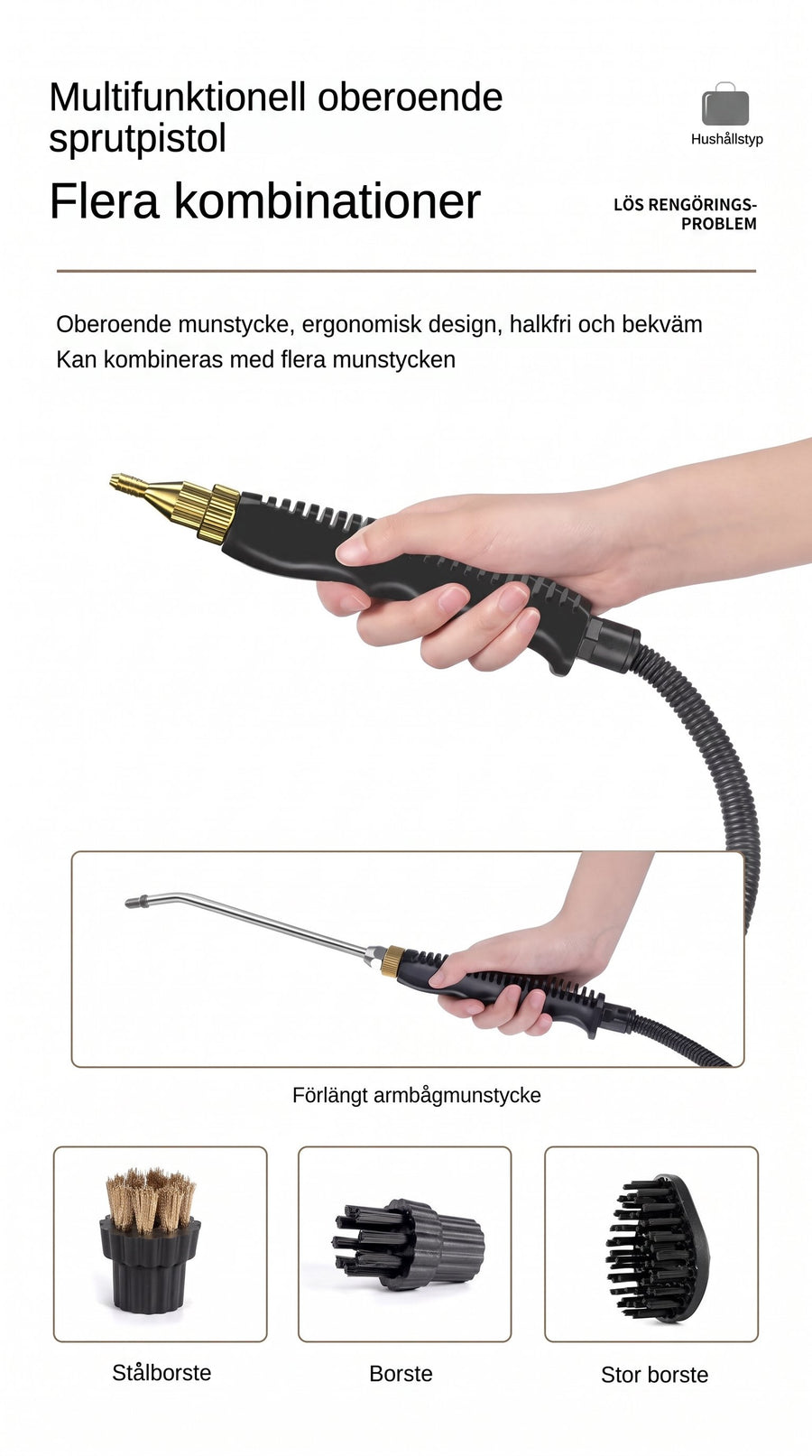 Ångrengörare detaljer