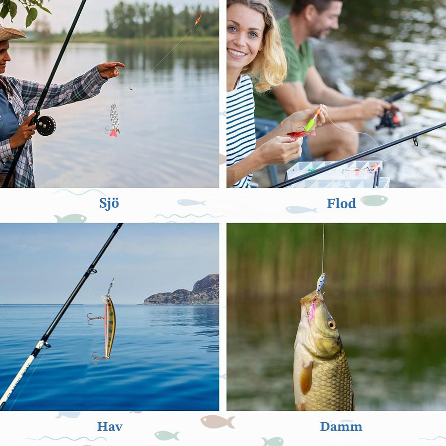 Fiskekalender 2026 – adventskalender med 24 fiskedrag för sportfiskare