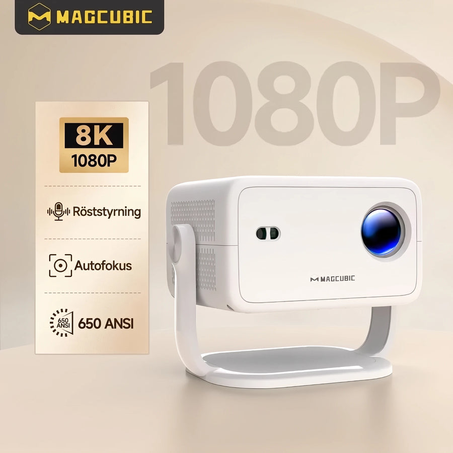 Vit projektor med 1080p och 650 ANSI