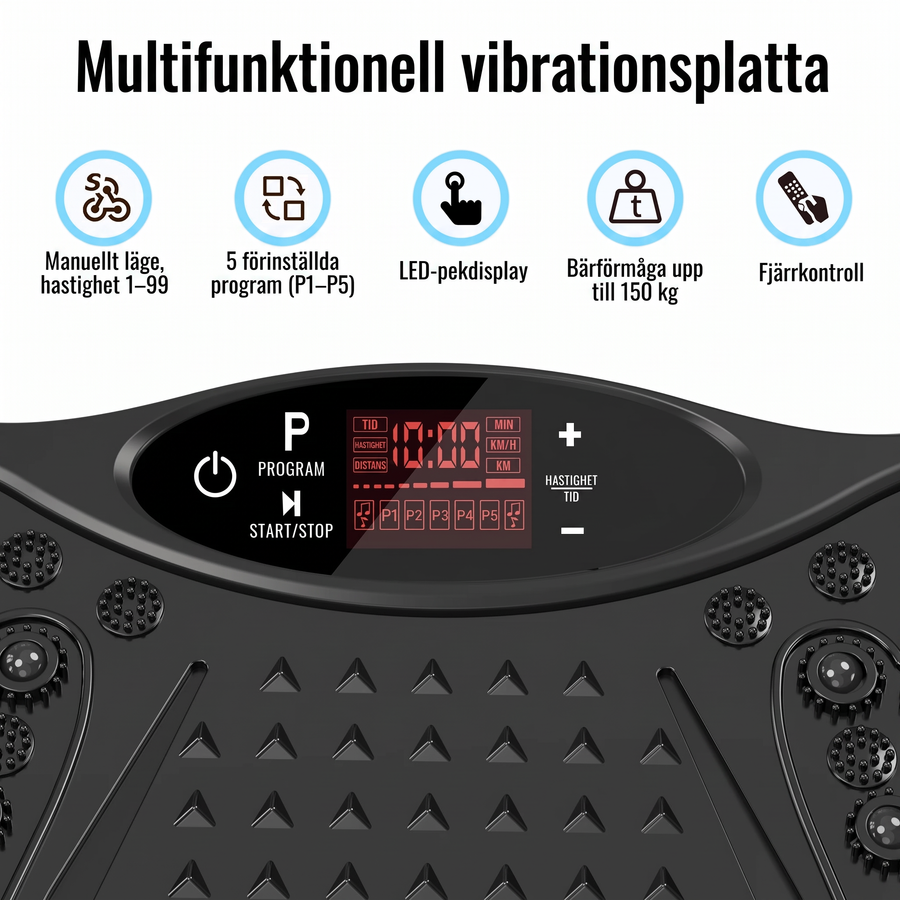 Multifunktionell vibrationsplatta