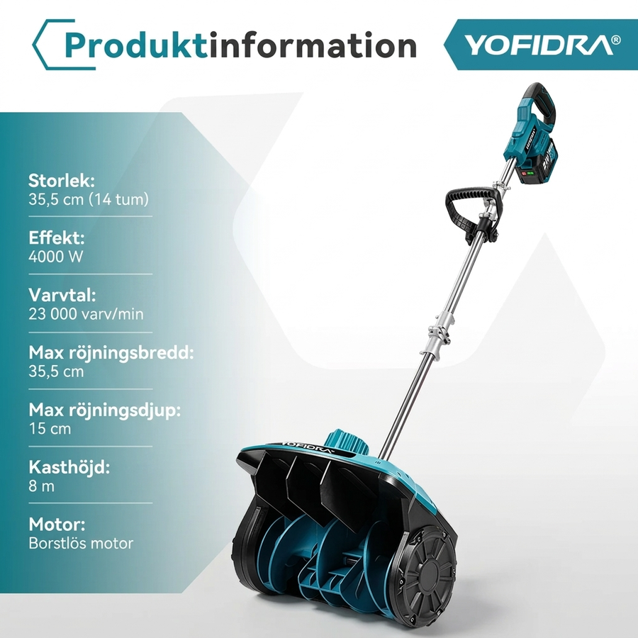 Produktinformation snöslunga 4000 W