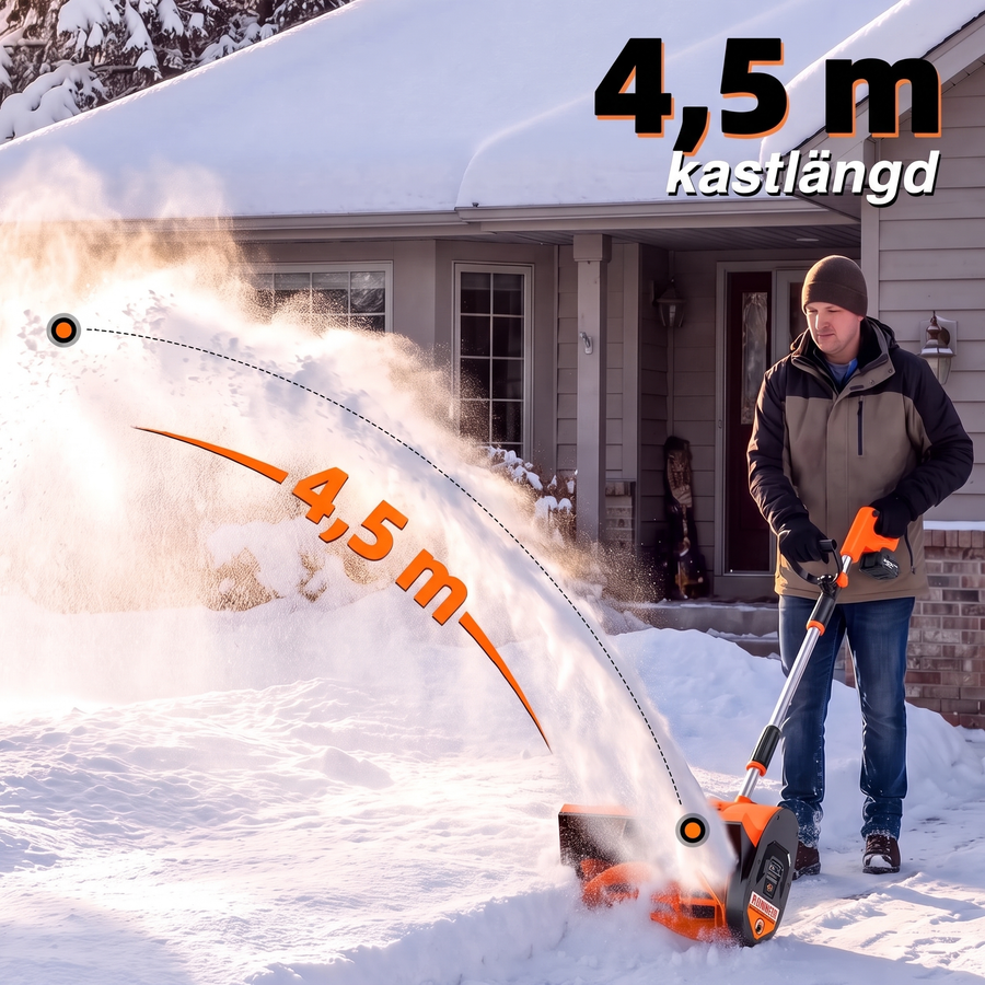 Kastlängd upp till 4,5 m