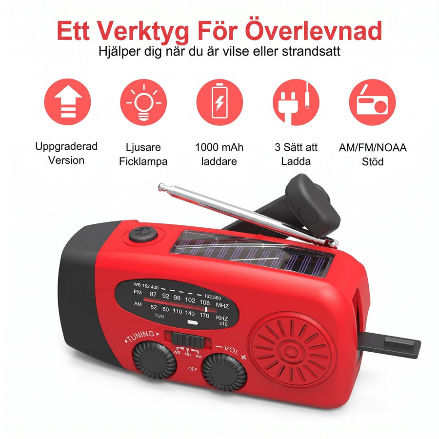 Vevradio med SOS-larm
