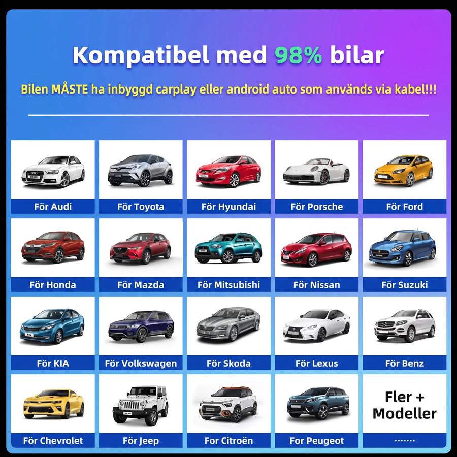 CarPlay-adapter i bil