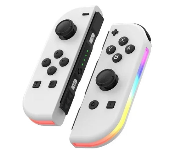 Handkontroll LED kompatibel med Nintendo Switch – vit