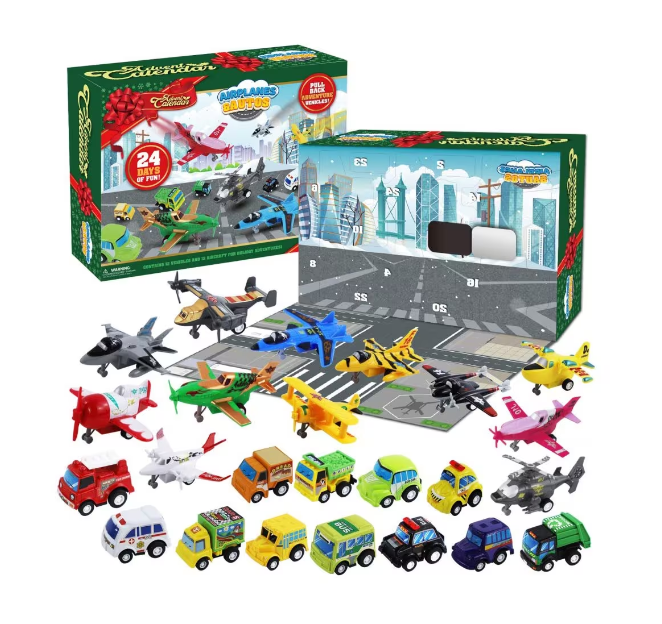 Advent calendars 2023 Toy for Kid, Cars & Planes