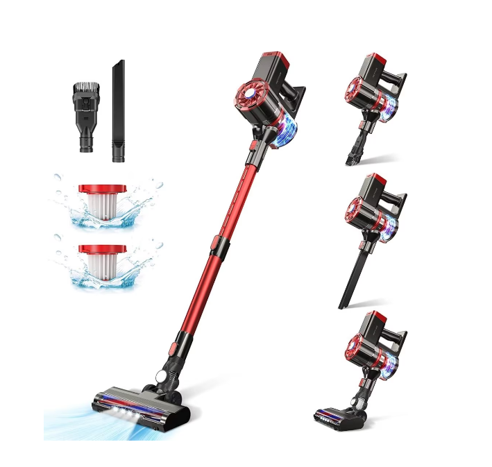 PrettyCare W100 Cordless Vacuum Cleaner 4-in-1 Wall Mount