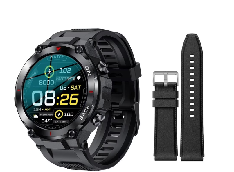 K37 Smart Watch Blood Pressure Heart Rate Waterproof IP67