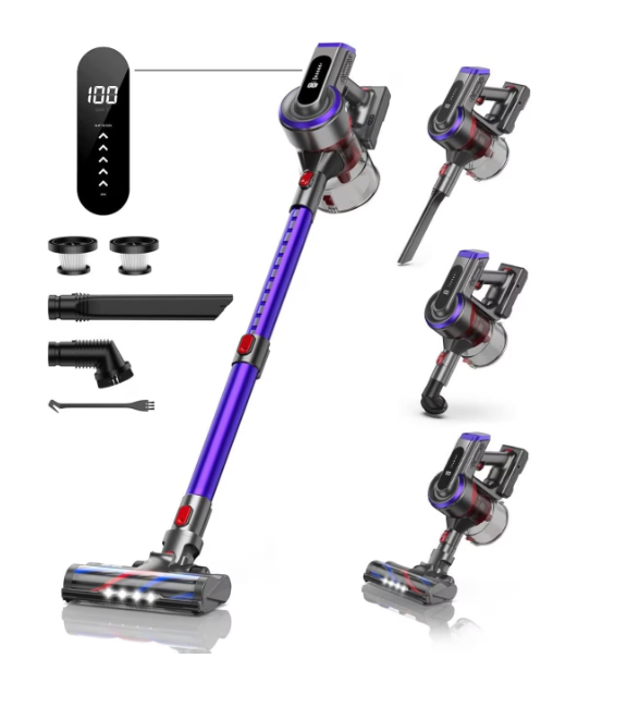 PrettyCare W400 Cordless Vacuum Cleaner 6-in-1 Wall Mount - 1.2L — CASE 4  YOU