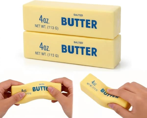 Squishy Butter klämleksak i form av smörklick