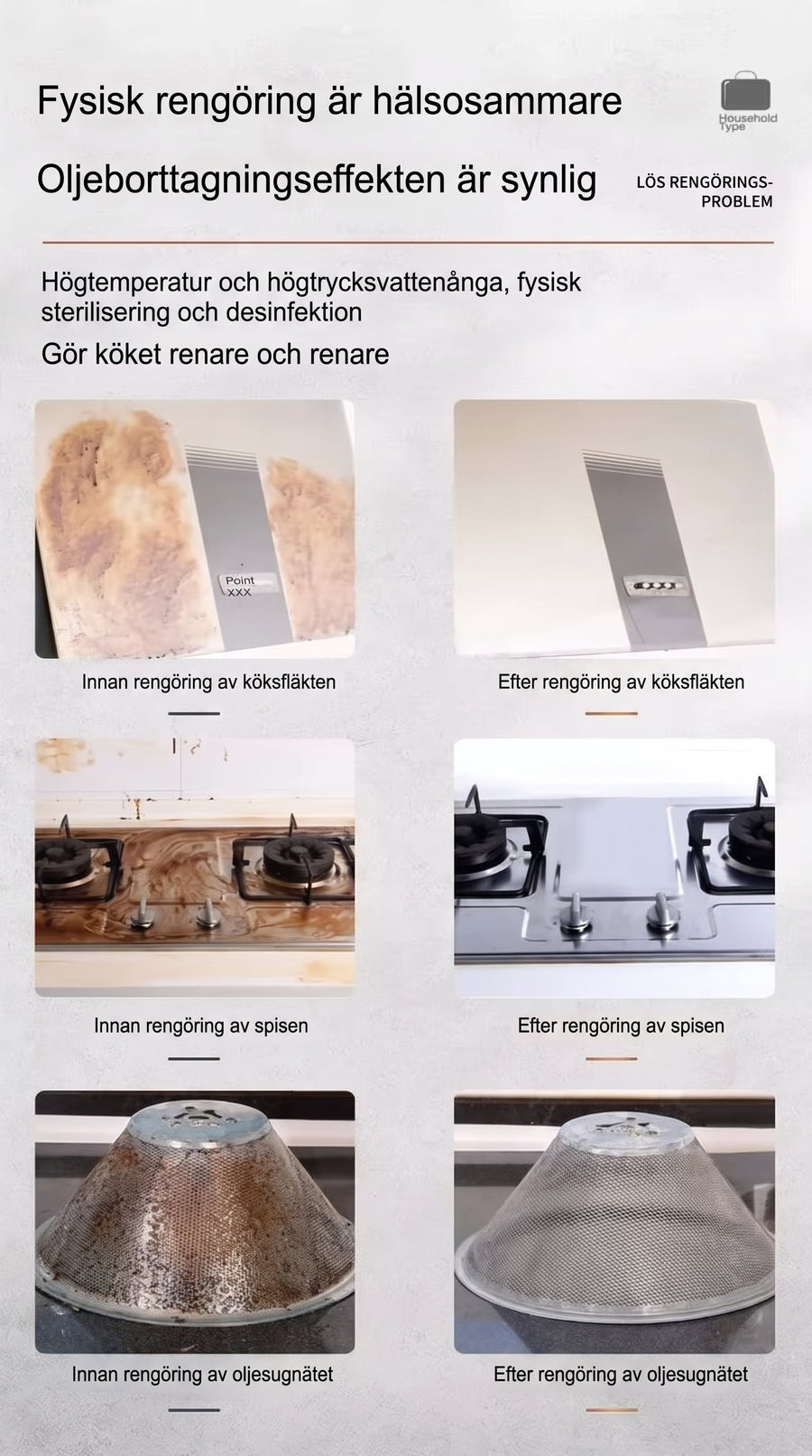 Ångrengörare rengör grill