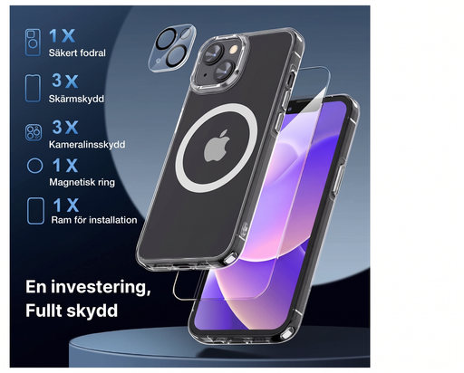 iPhone 15 skyddspaket 9-pack – produktbild 2