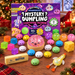 Squishy adventskalender Mystery Dumpling 24+1 med alla 25 squishies framför kartongen