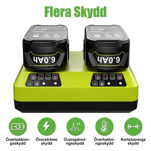 18V batteri kompatibelt med RYOBI ONE+