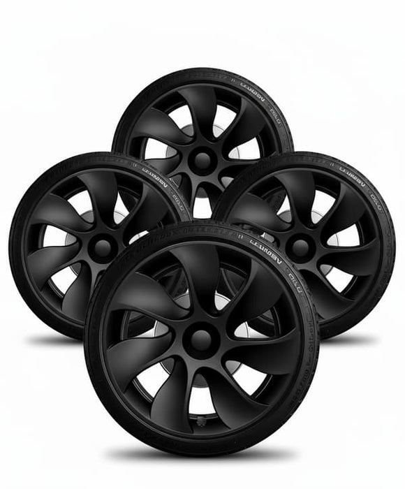Navkapslar Cyclone 4-pack kompatibla med Tesla Model Y 19 tum