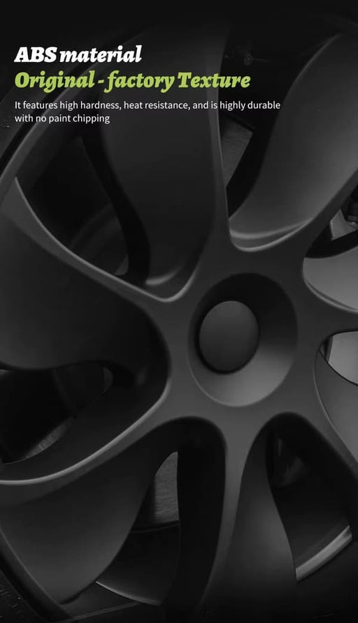 Hjulkåpa Cyclone-design matt svart, detaljvy