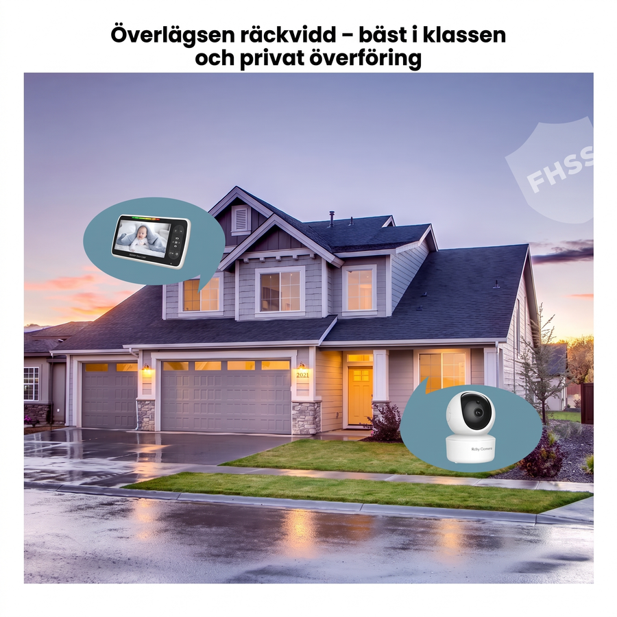 Babyvakt med 5-tums skärm – produktbild 5