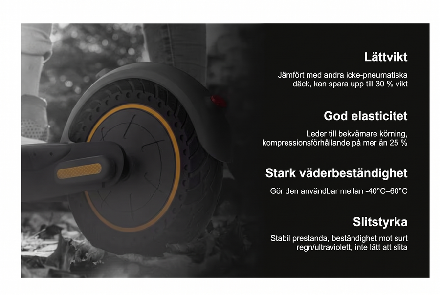 2-pack Segway G30 punkteringsfria honeycomb-däck – produktbild 2
