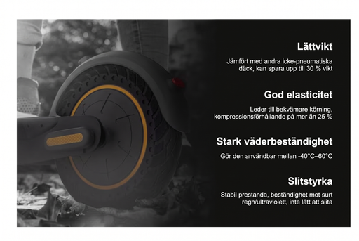 2-pack Segway G30 punkteringsfria honeycomb-däck – produktbild 2