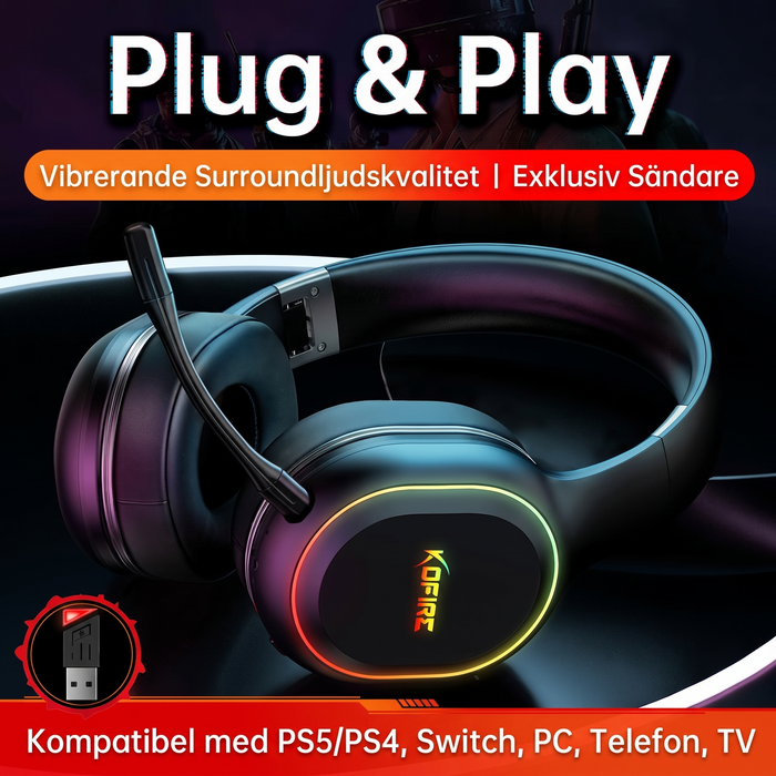 KOFIRE UG05 trådlösa gaming-hörlurar – produktbild 3