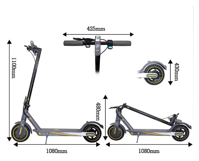 OOK-TEK V8 KickScooter elektrisk skoter - 30km/h elektrisk cykel sparkcykel