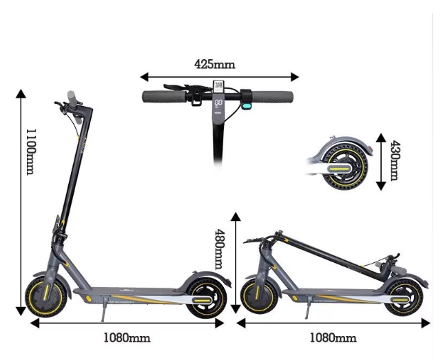 OOK-TEK V8 KickScooter Electric Scooter - 33km/h electric bike kick scooter