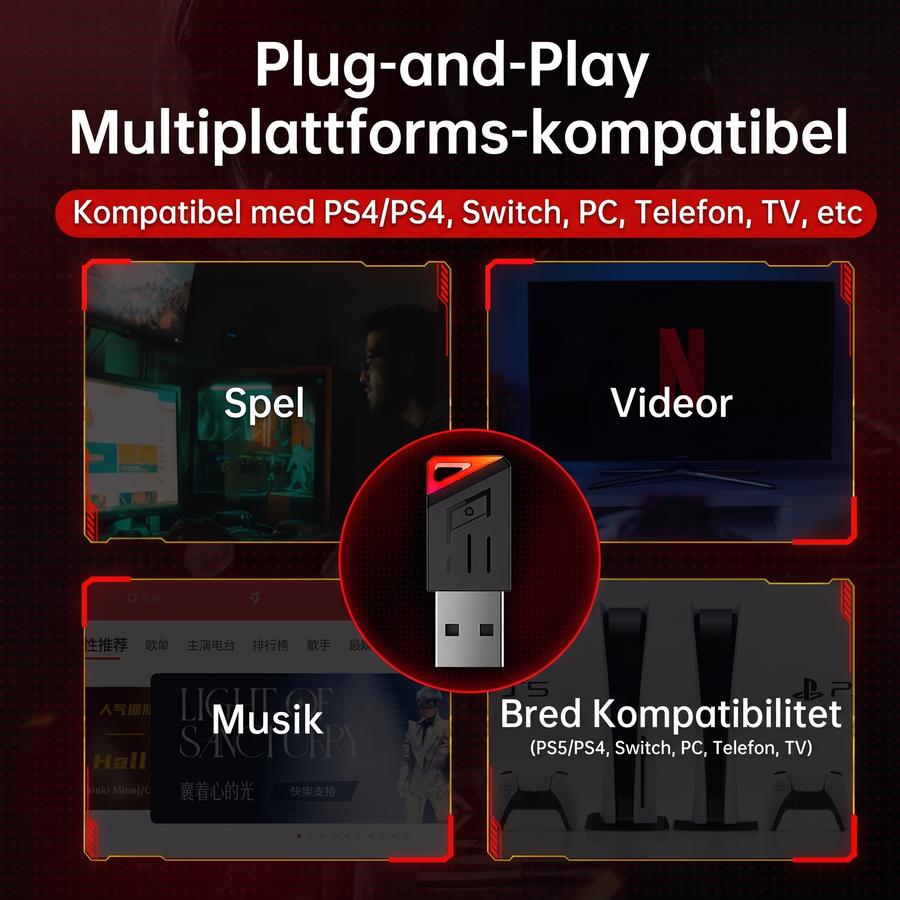 KOFIRE UG05 trådlösa gaming-hörlurar – produktbild 5
