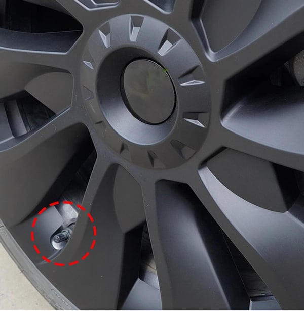 Navkapslar monterade, kompatibla med Tesla Model 3