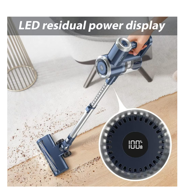 PrettyCare W200 Cordless Vacuum Cleaner 6-in-1 Wall Mount - 1.2L