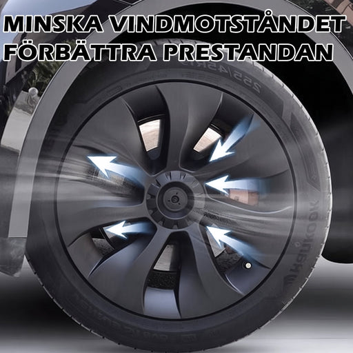 Navkapsel i matt svart turbindesign, detaljvy