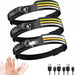 Huvudlampa uppladdningsbar 3-pack 1000 lumen