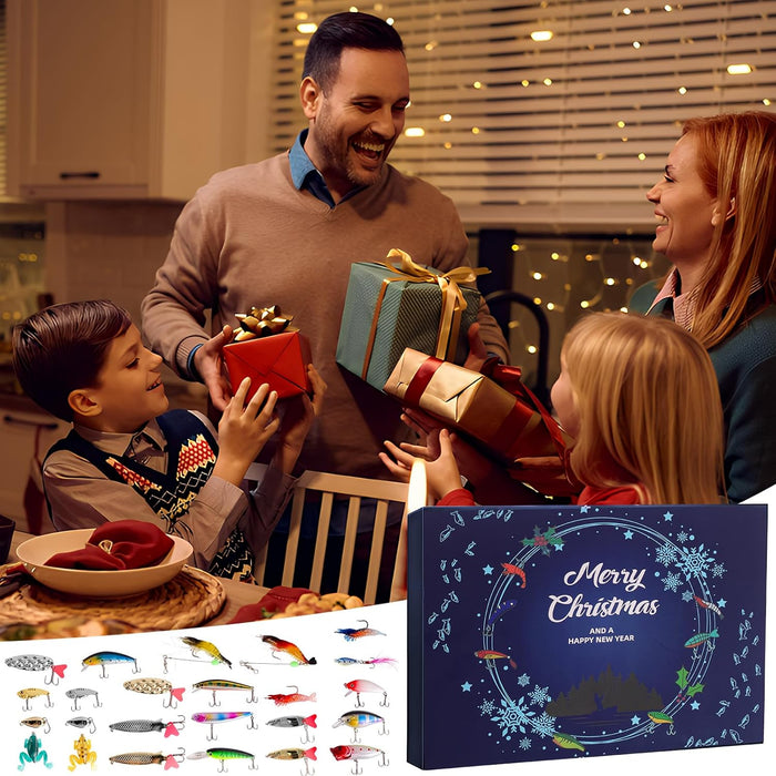 Fiskekalender 2026 – adventskalender med 24 fiskedrag för sportfiskare