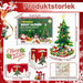 Adventskalender julgran byggklossar – 701 bitar med tomte och renar