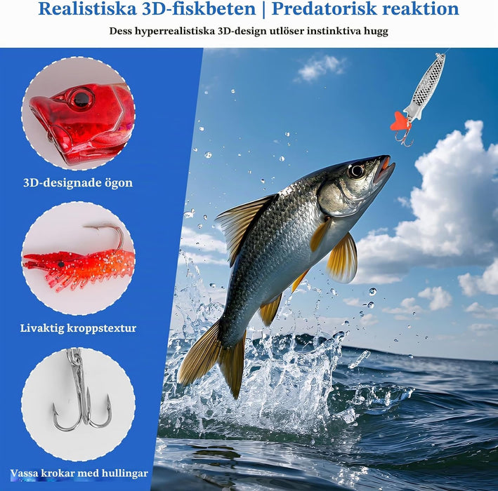 Fiskekalender 2026 – adventskalender med 24 fiskedrag för sportfiskare