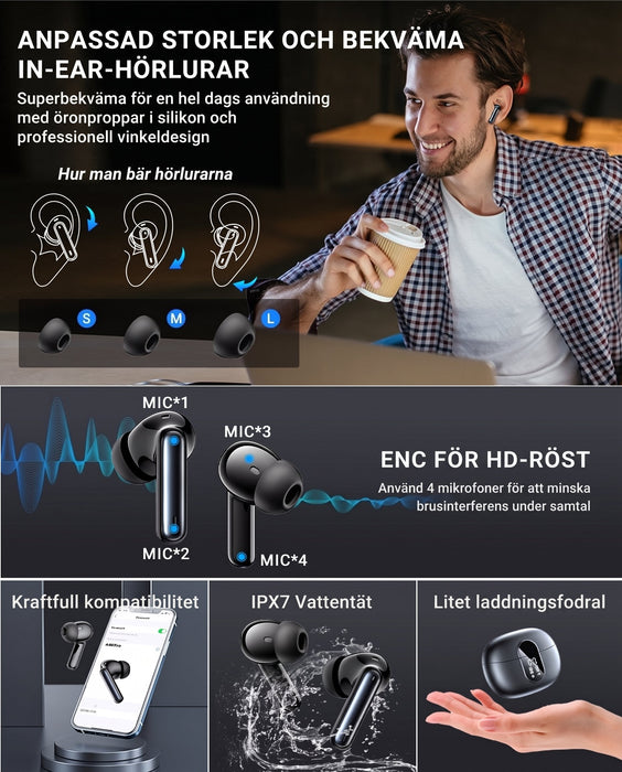 X500 Bluetooth-hörlurar – produktbild 8