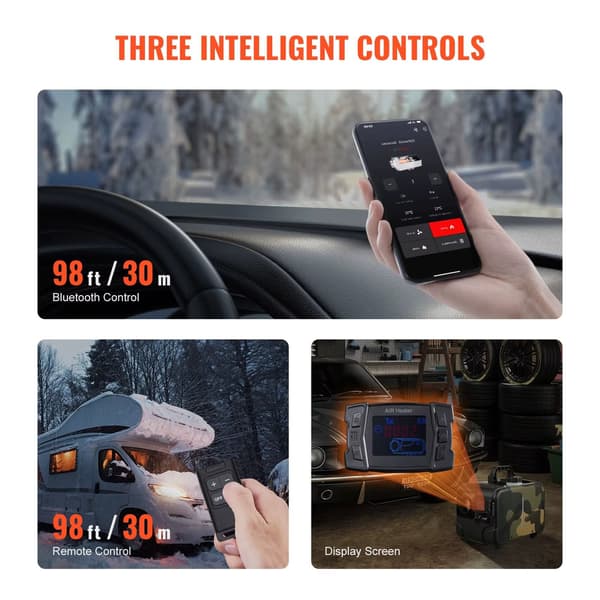 Dieselvarmare med display
