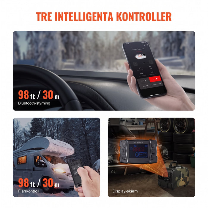 Dieselvarmare med display