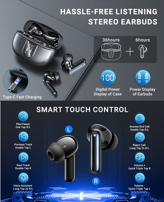 X500 Trådlösa Bluetooth Hörlurar ANC ENC BT 5.3