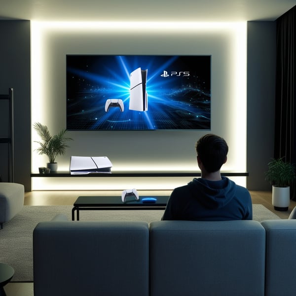 PS5 Slim med handkontroll