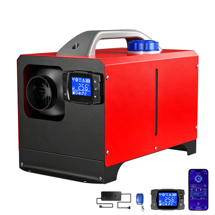 Dieselvärmare 8 kW 12V/24V/230V med adapter