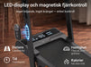 LED-display och magnetisk fjärrkontroll: distans, tid, hastighet och kalorier