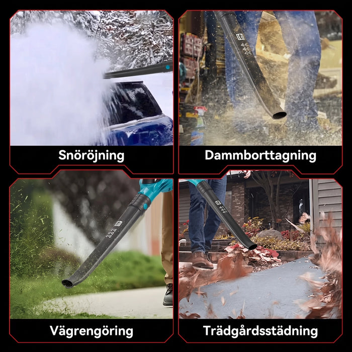 Användningsområden: snöröjning, damm, vägrengöring och trädgård