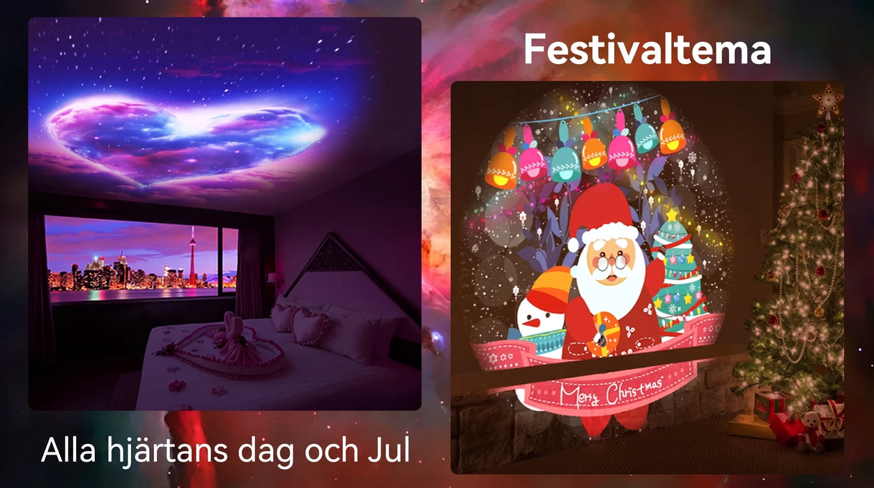 Festmotiv för jul och alla hjärtans dag