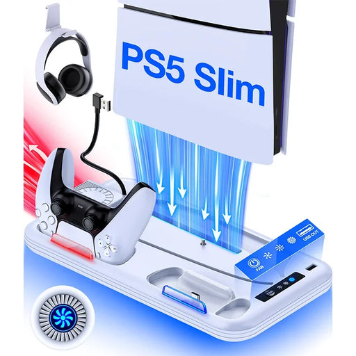 Kylstativ med laddstation för PS5 Slim