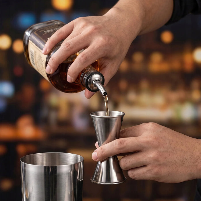 Bartenderset i rostfritt stål