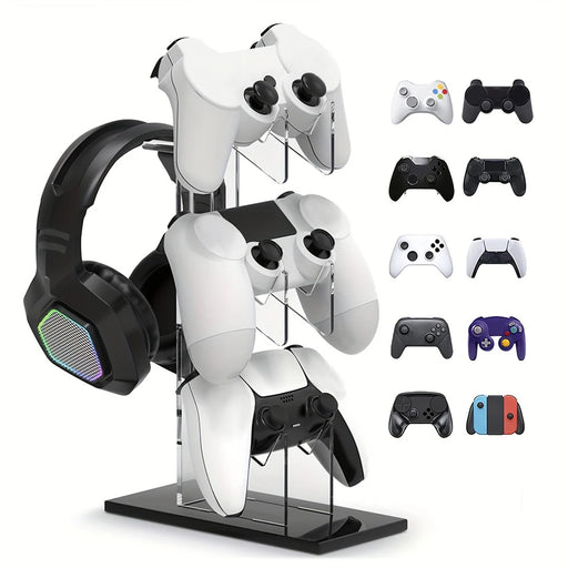 Hållare för 3 handkontroller och headset i akryl