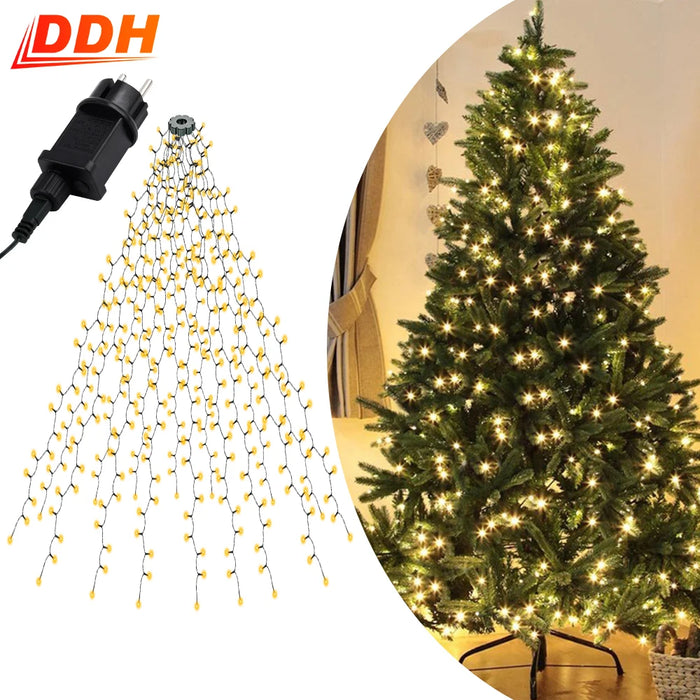 LED-ljusslinga 400 LED på julgran