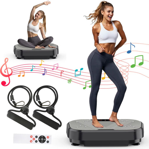 Vibrationsplatta med hopprep 120 nivaer