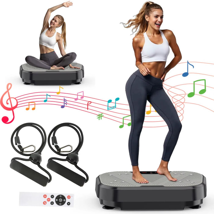 Vibrationsplatta med hopprep 120 nivaer