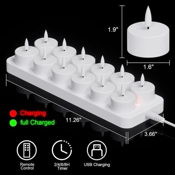 LED-värmeljus i laddstation